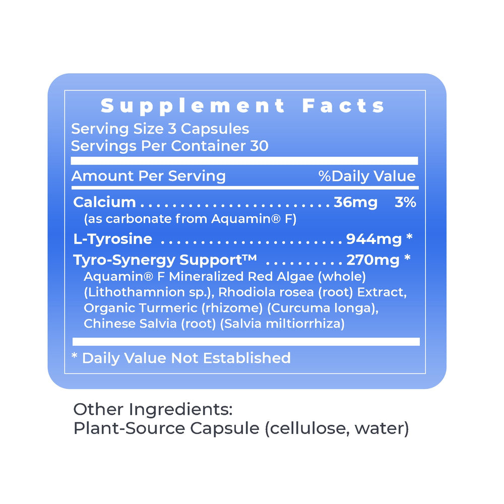 Premier Research Labs Tyrosine Matrix daily-use routine promotes balanced mindset.