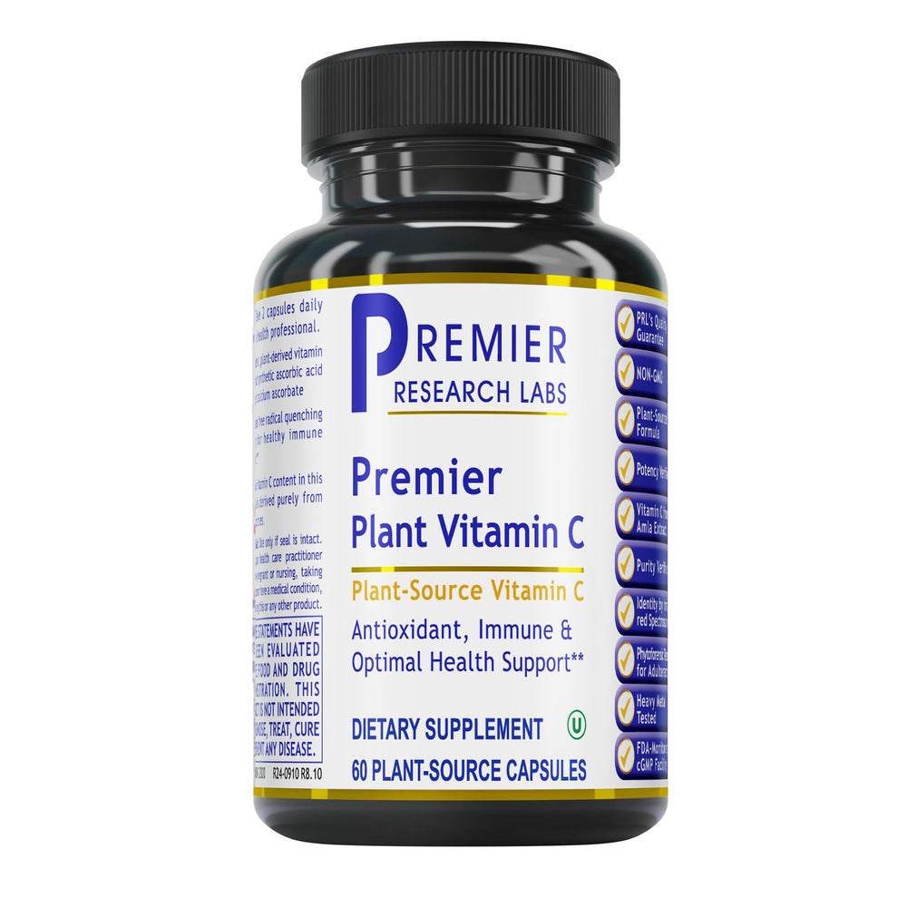 Premier Research Labs Vitamin C bottle front view for daily immune support.