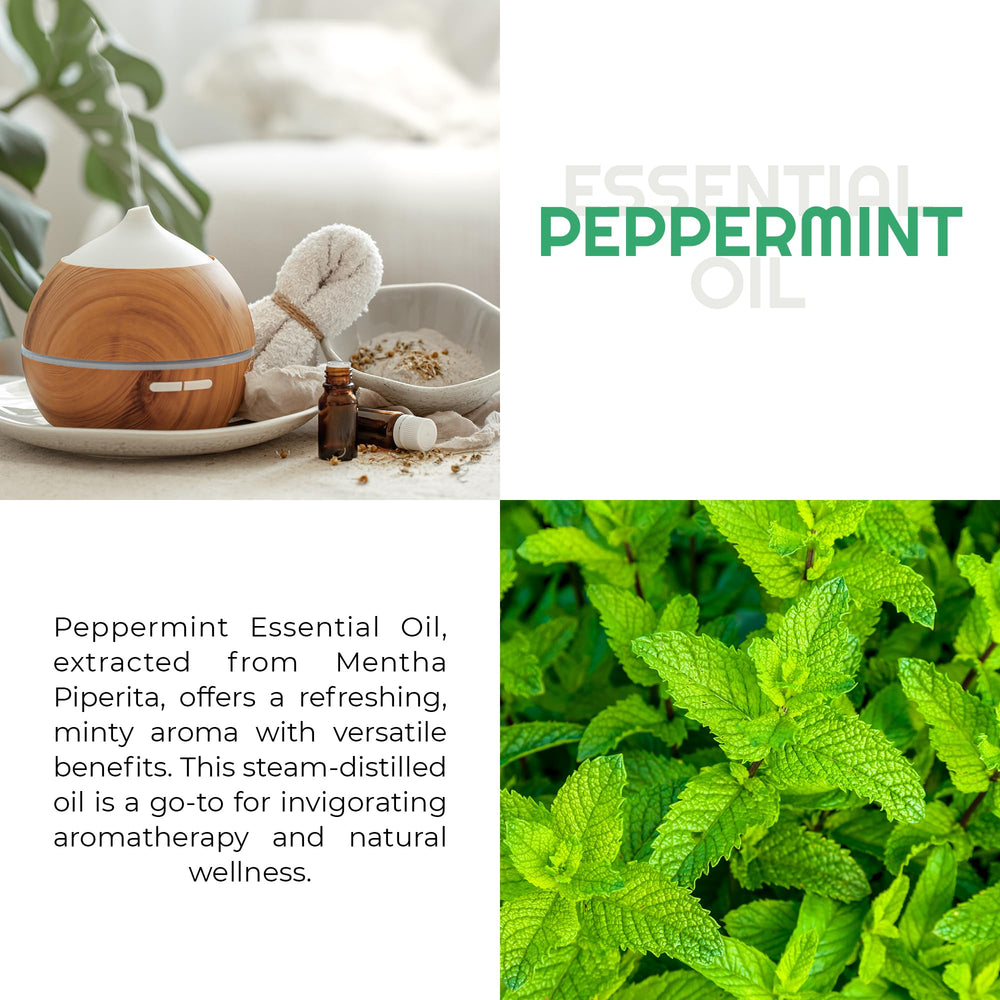 Premium Nature Peppermint Oil hair-growth image suggests scalp-refreshing use and smoother strands.