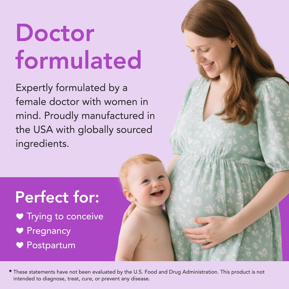 Premom bottle close-up with clear dosage information for easy use.