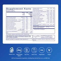 Two Prenatal Nutrients capsules shown as daily dosage with meals for energy support.