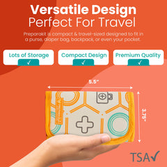 PreparaKit TSA-approved carry-on kit for easy plane travel with kids.