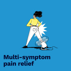 Preparation H cream with vitamin E, panthenol, and aloe soothes irritated skin.