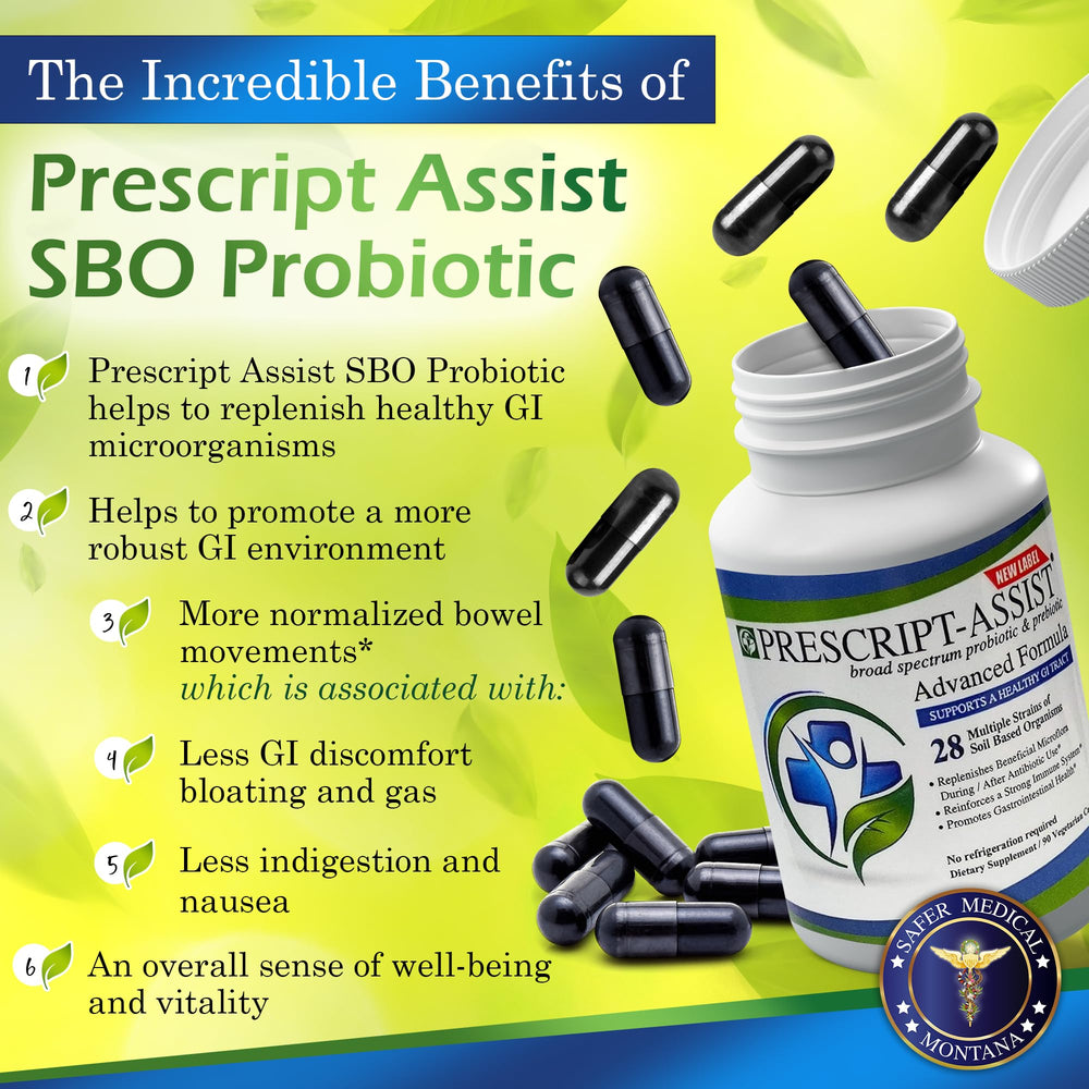 Prescript-Assist seed-protection design illustrating stomach-friendly delivery