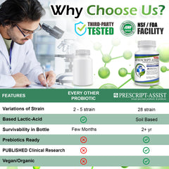Prescript-Assist vegan-label indicating plant-based, lactose-free formula