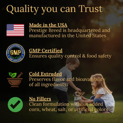 Prestige Breed daily-dose spoon shows easy administration for busy Chihuahua owners.