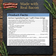 Prestige Breed real bacon flavor enhances palatability for daily supplementation.