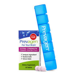 Prevagen Extra Strength mixed berry chewables bottle for daily cognitive support