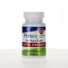 Prevagen Extra Strength bottle side label highlighting ingredients for daily use