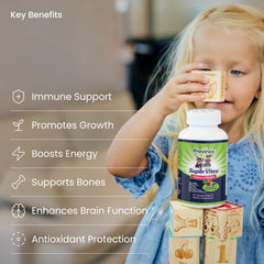 Previnex Super Vites gluten-free, soy-free, dairy-free label