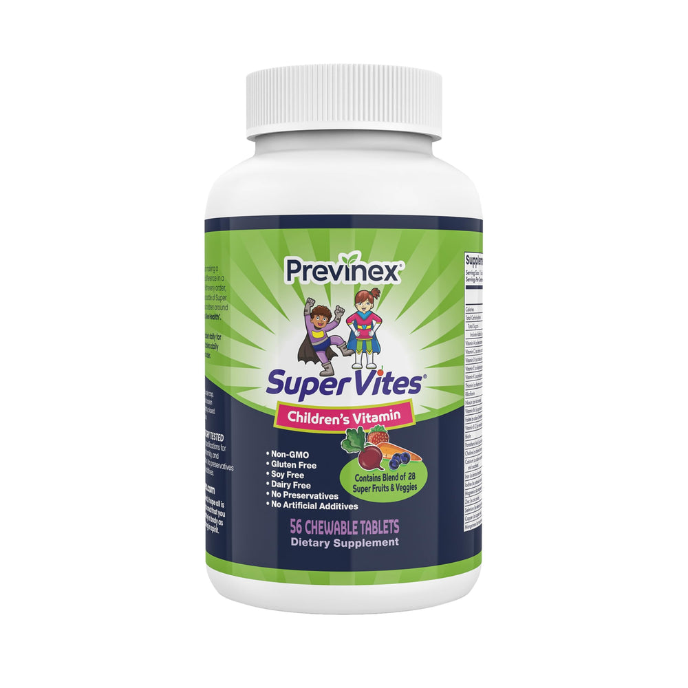Previnex Super Vites kids bottle packshot for easy daily nutrition
