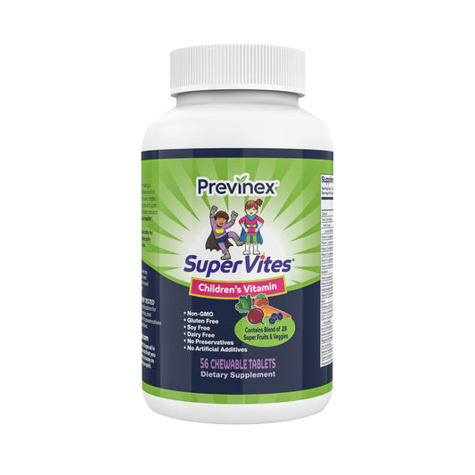 Previnex Super Vites kids bottle packshot for easy daily nutrition