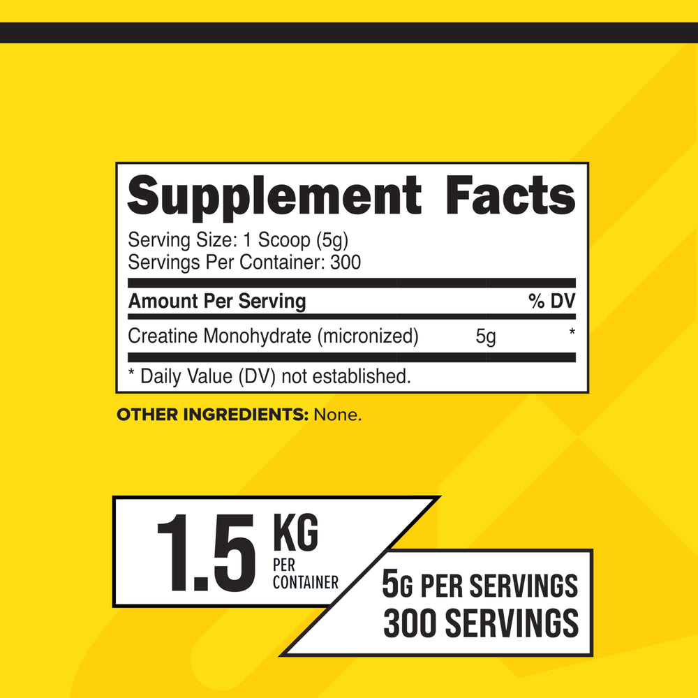 Close-up of Primaforce Creatine Monohydrate powder showing fine micronized texture.