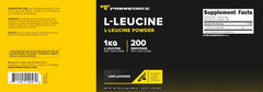 Primaforce L-Leucine powder in a glass showing easy mixing.