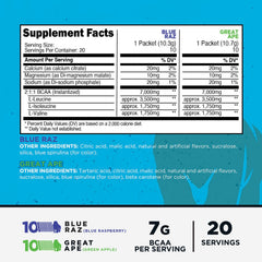 Primal BCAA Green Apple stickpack close-up highlighting refreshing flavor