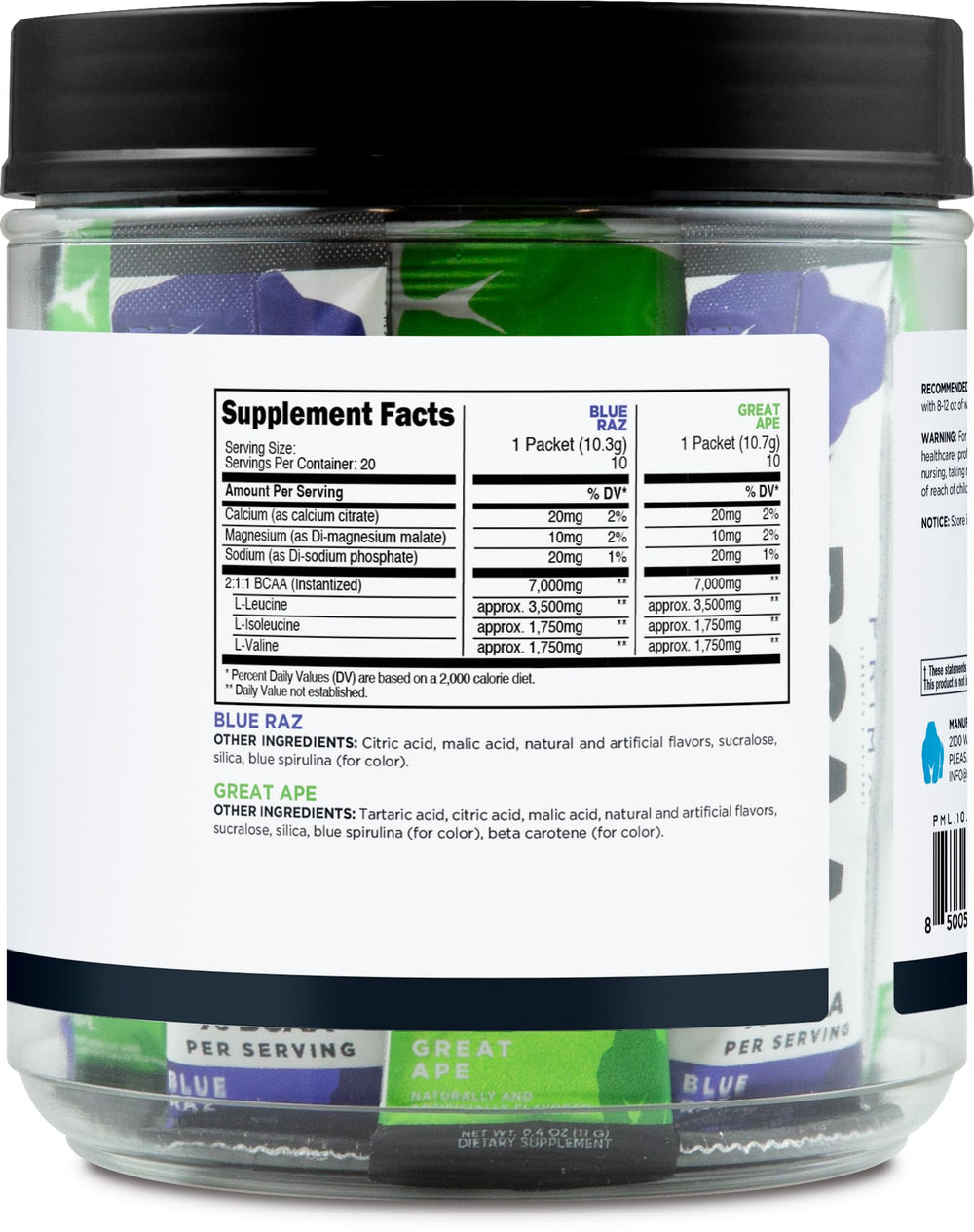 Primal BCAA GMP testing seal signaling quality and safety