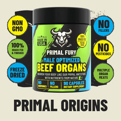 PRIMAL FURY includes zinc, CoQ10, and B12 in the blend