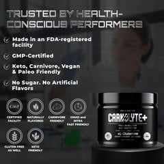 PRIMAL GENETICS Carnolyte+ keto-friendly hydration during fasting.
