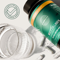 Two-month supply of Primal Harvest collagen capsules in the 2 pack