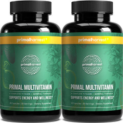 Primal Harvest Primal Multivitamin bottle front view for daily wellness and energy.