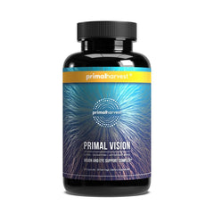 Primal Harvest Primal Vision bottle front showing comprehensive eye supplement package