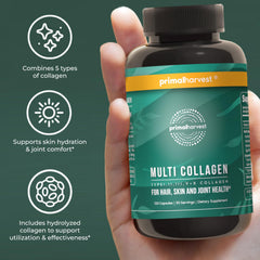 Vitamin C included in Primal Harvest collagen blend for nutrient support