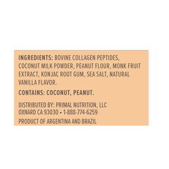 Primal Kitchen Peanut Butter Collagen Fuel Drink glass served as a dairy-free treat.