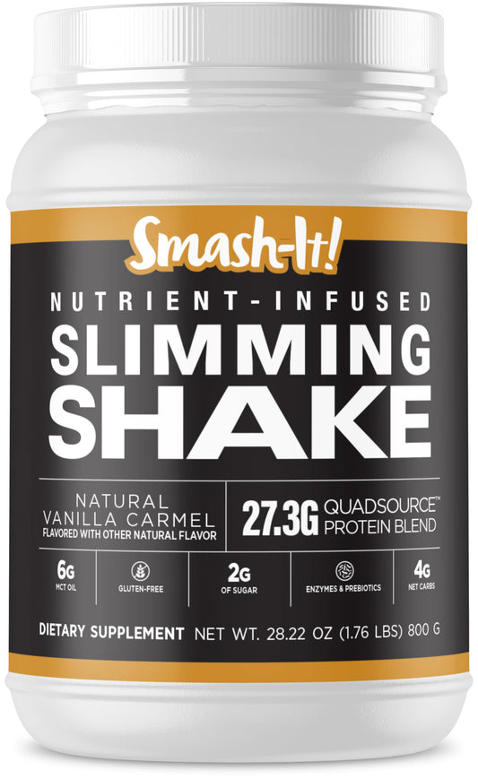 Primal Labs Smash-It vanilla bottle showing keto-friendly nutrient infusion for quick meals