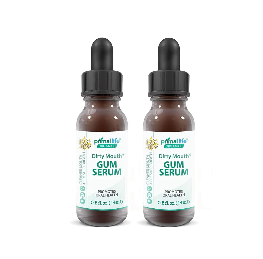 Primal Life Gum Drops 2-pack ready for daily oral care.