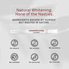 Primal Life Organics Real White Teeth Whitening Pen cinnamon 30-minute wait for whitening