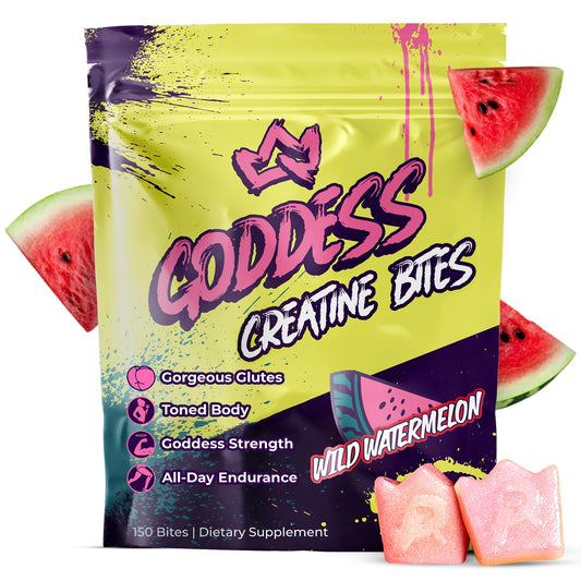 Primal Queen Goddess Creatine Gummies bottle with low-sugar formula for workouts