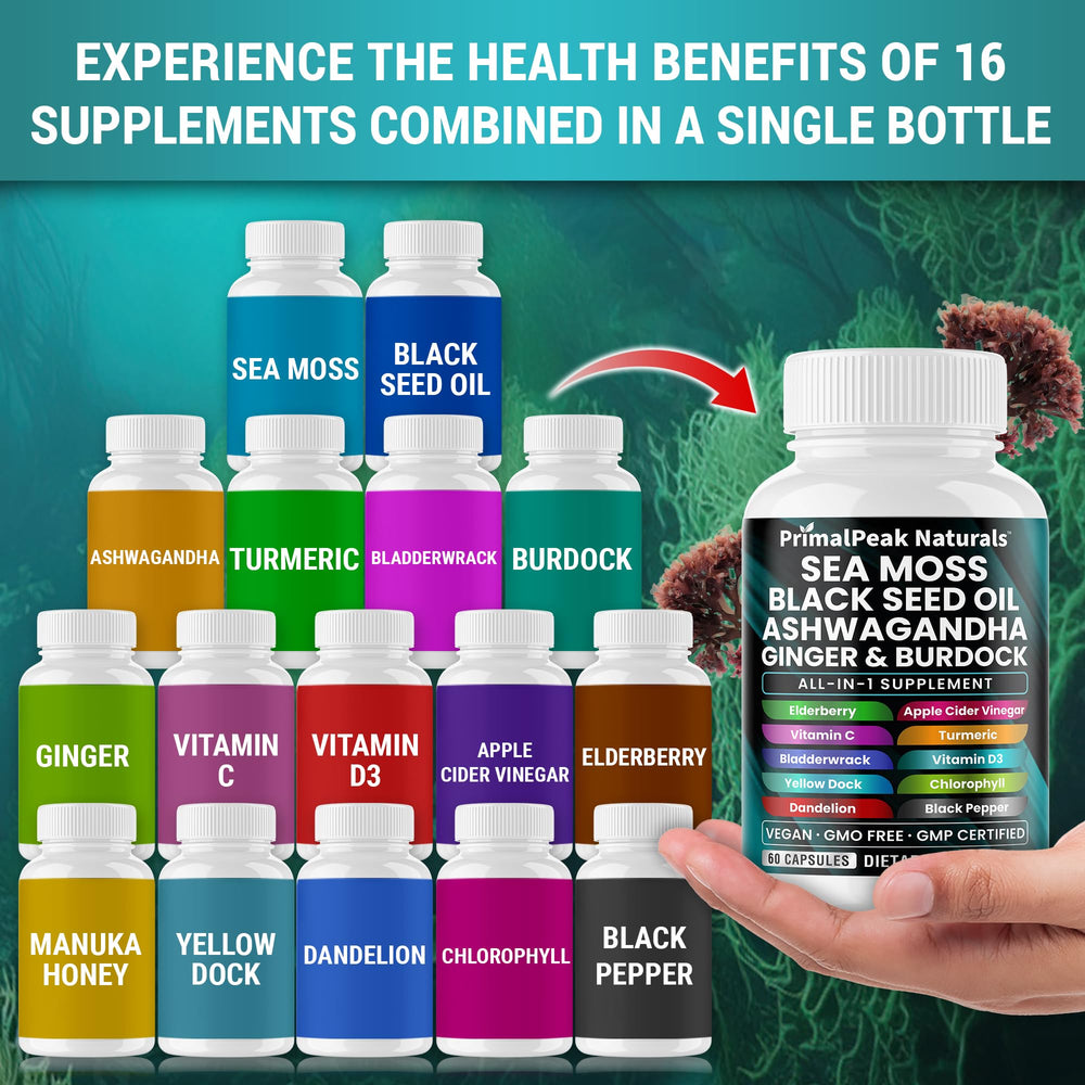 PrimalPeak Naturals ashwagandha root capsules emphasize stress-friendly nourishment.