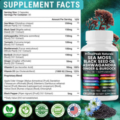 PrimalPeak Naturals bottle label closeup highlights quality and trusted manufacturing standards