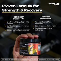 Prime Labs AstaReal astaxanthin 6 mg bottle emphasized for potency