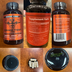 USA-made Prime Test Pro badge beside the bottle.