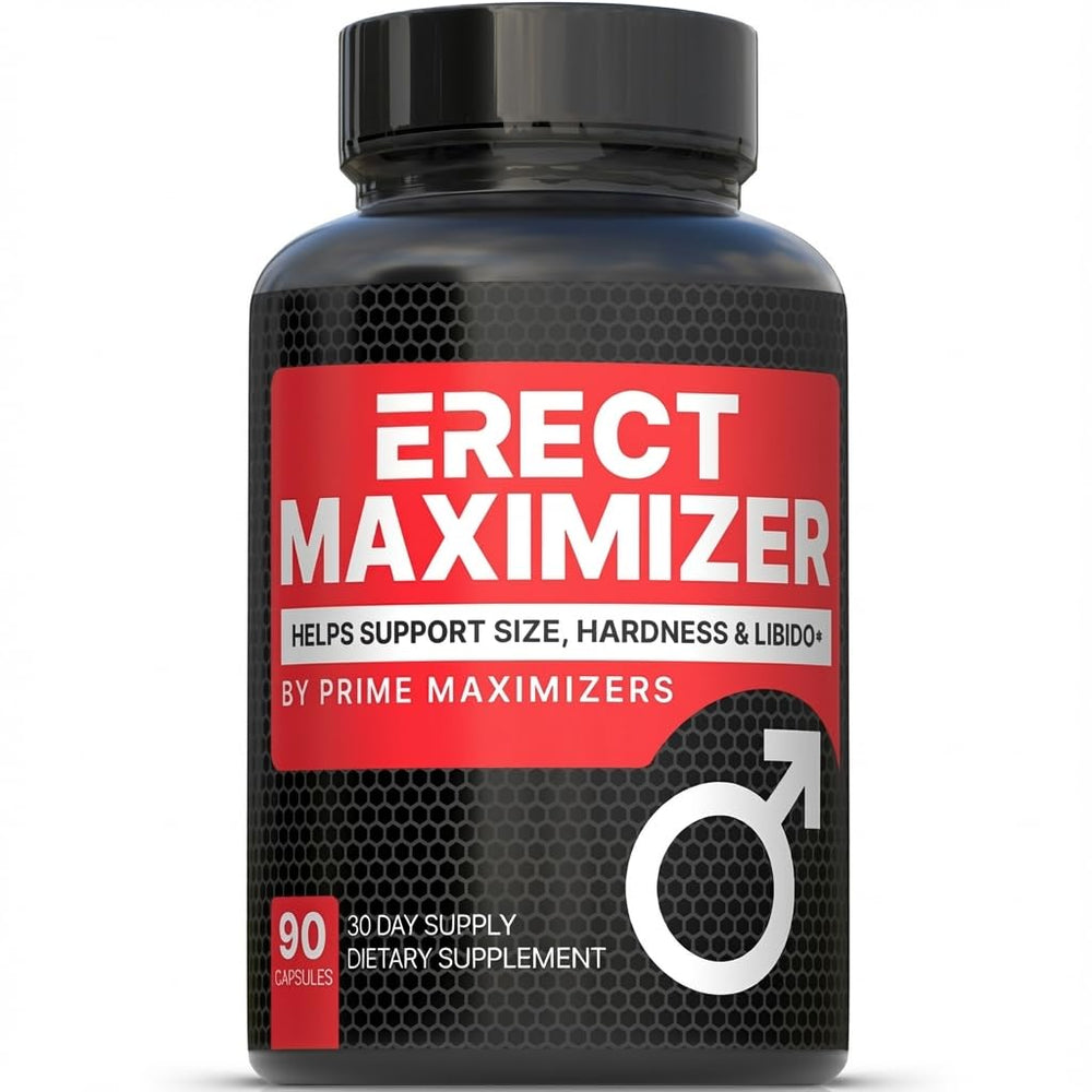 Prime Maximizers bottle-front view showcasing premium male enhancement packaging