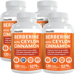 PrimeMD Berberine 21in1 bottle front shows energy-support formula