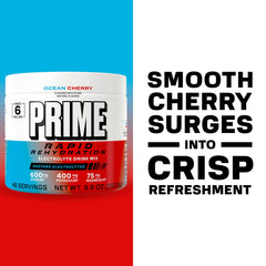 Dissolving Prime Rapid Rehydration powder in water for quick mix