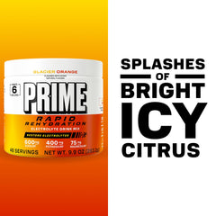 Glacier Orange powder dissolves in water for a refreshing sugar-free drink