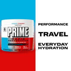 Prime Rapid Rehydration powder in gym bag ready to go