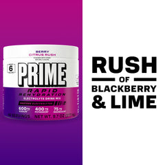 Prime Rapid Rehydration powder mixes quickly in water for hydration