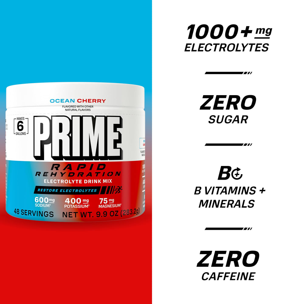 Shaker with Prime Rapid Rehydration powder during a workout