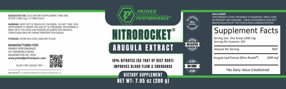 Athlete preparing NitroRocket shake in gym-ready setting.