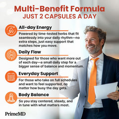 PrimeMD black pepper extract bottle indicating absorption support.