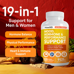 PrimeMD maca root capsules close-up for on-the-go support.