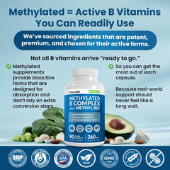 PrimeMD Methylated B Complex capsule close-up shows smooth coating
