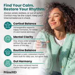 PrimeMD probiotics bottle with Lactobacillus plantarum for gut wellness.