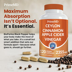 PrimeMD serving size indicator shows three capsules per serving