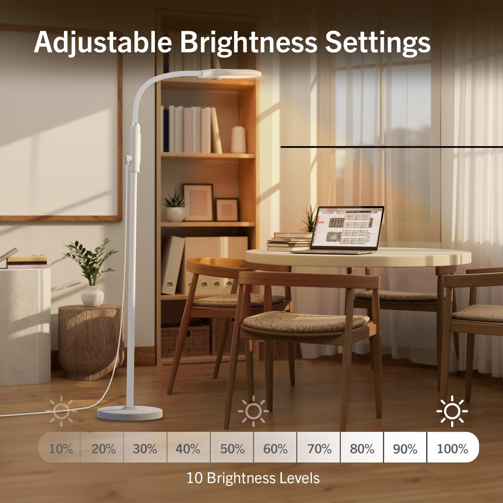 PRIMETEK Light Lamp delivers 10,000 lux with flicker-free LED illumination.