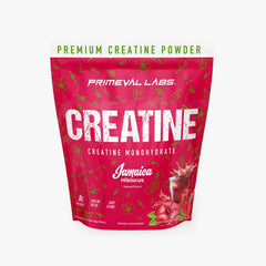 Primeval Labs clean creatine monohydrate powder bottle for additive-free performance support.